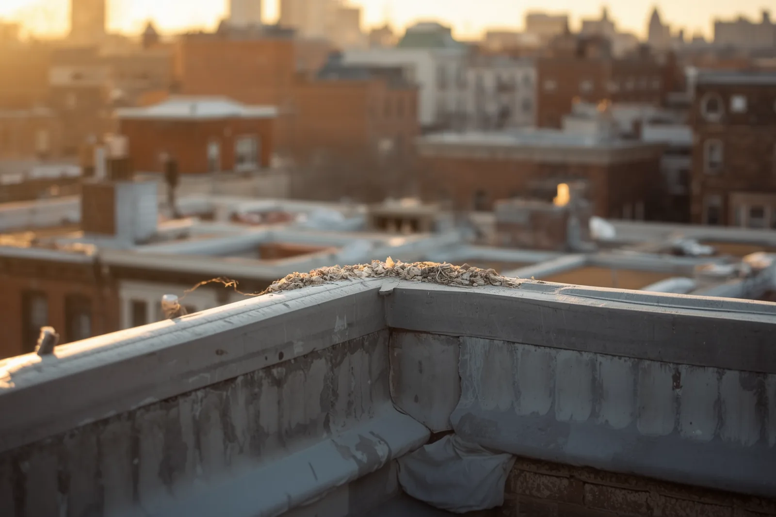 Tuckpointing on a 1910s rowhouse completed near Crown Heights, Brooklyn
