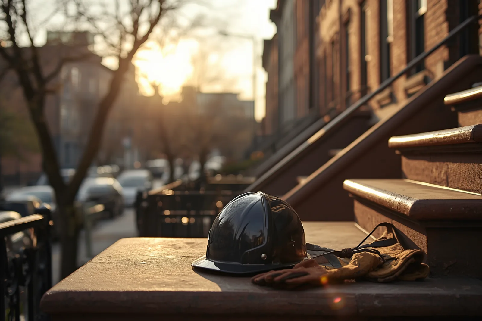 Chimney tools on a Crown Heights, Brooklyn stoop (3)
